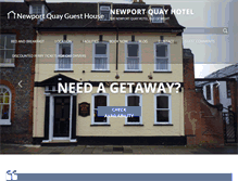 Tablet Screenshot of newportquayhotel.co.uk